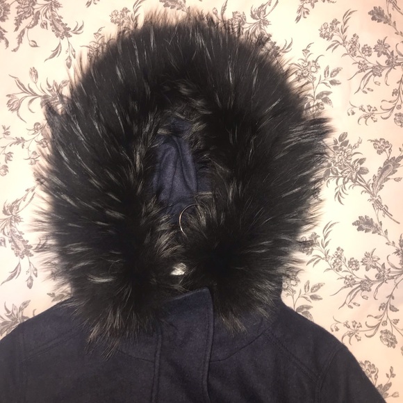 SAM. Mini Delancey fur trim coat S - Picture 4 of 8